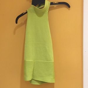 Open shoulder and cut out back Synthetic Top